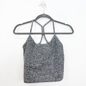 Beyond Yoga Spacedye Slim Racerback Cropped Tank Gray Size Large